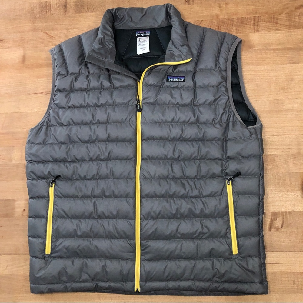 Men's Gray Patagonia Goose Down Vest L